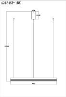 Подвесной светильник Mercury A2184SP-1BK Arte Lamp Подвесной светильник Mercury A2184SP-1BK Arte Lamp