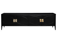 Тумба под телевизор черная с дверцами Тумба под телевизор черная с дверцами