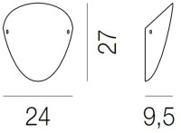 Настенный светильник OVALINA AP OVALINA VE Vistosi
