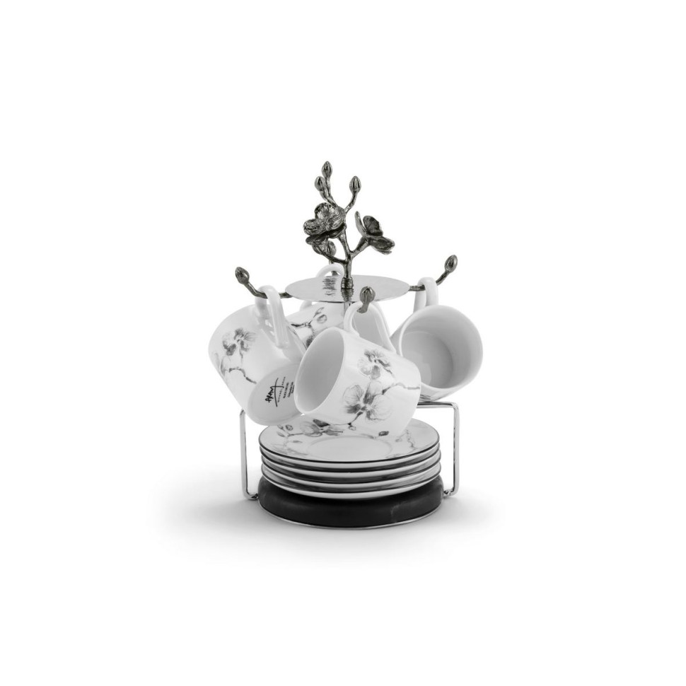 Набор для кофе Michael Aram "Black Orchid", на 4 персоны, 9 предметов