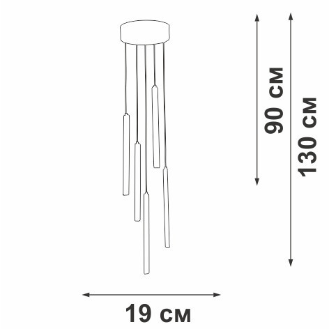 Подвесной светильник V3045-0/5S Vitaluce