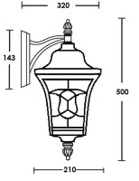 Настенный фонарь уличный VENECIA 2L 91802L/04 Bl Oasis Light Настенный фонарь уличный VENECIA 2L 91802L/04 Bl Oasis Light