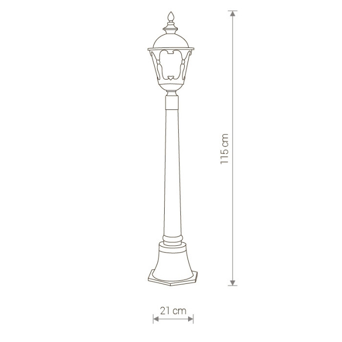 Наземный фонарь Tybr 4685 Nowodvorski
