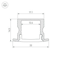 Профиль Arlight ARH-LINE-2315-F-2000 ANOD 036327 Профиль Arlight ARH-LINE-2315-F-2000 ANOD 036327