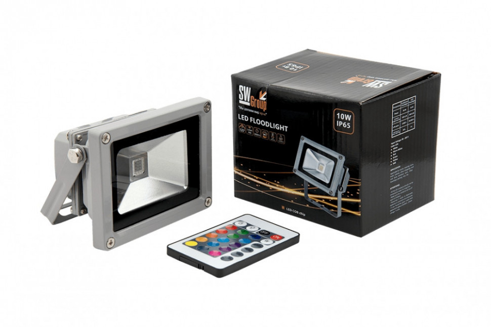 Прожектор уличный FL-COB-10-RGB SWG