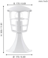 Наземный фонарь Aloria 93096 Eglo Наземный фонарь Aloria 93096 Eglo