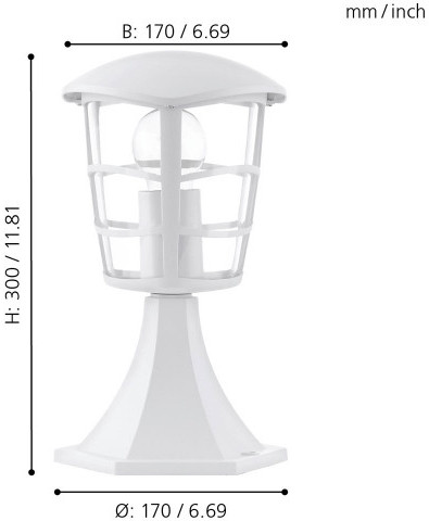 Наземный фонарь Aloria 93096 Eglo