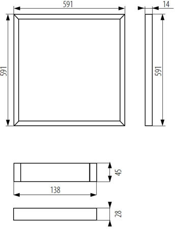 Светодиодная панель AVAR 26770 Kanlux