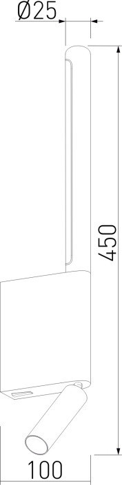 Настенный светильник Sarca 40111/LED графит Elektrostandard