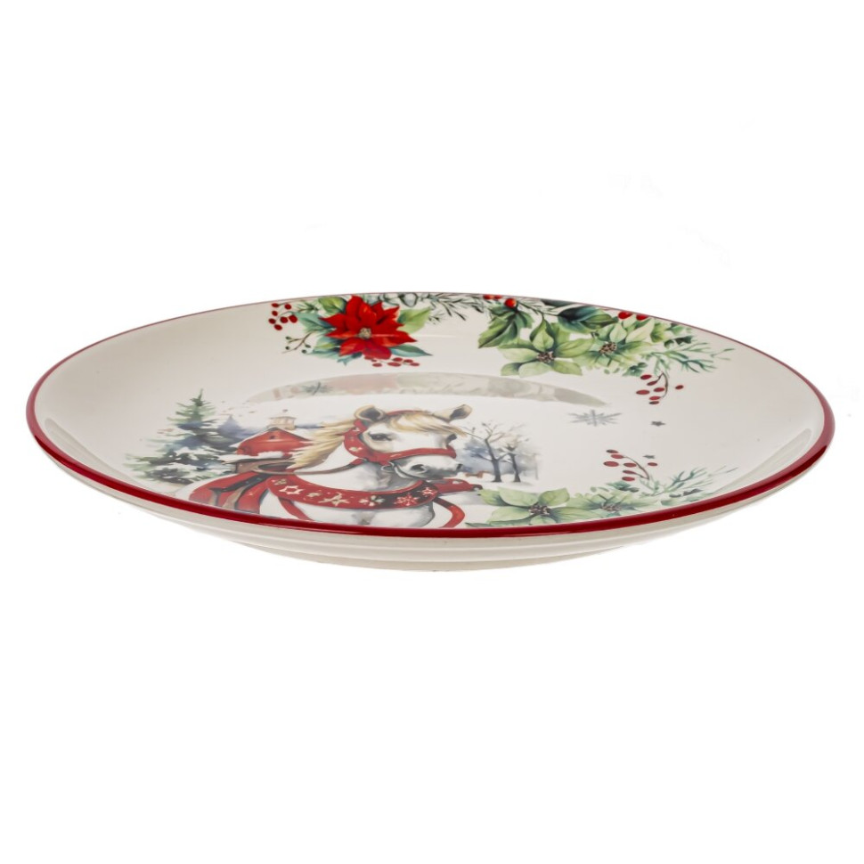 Тарелка "Лошадь", L21 W21 H2 см