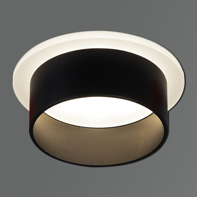 Точечный светильник  16075-9.5-001QR SMD7W BK Reluce