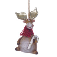 Фигурка декоративная подвесная "Олень",  L5,5 W4,5 H10,5 см, 2в.