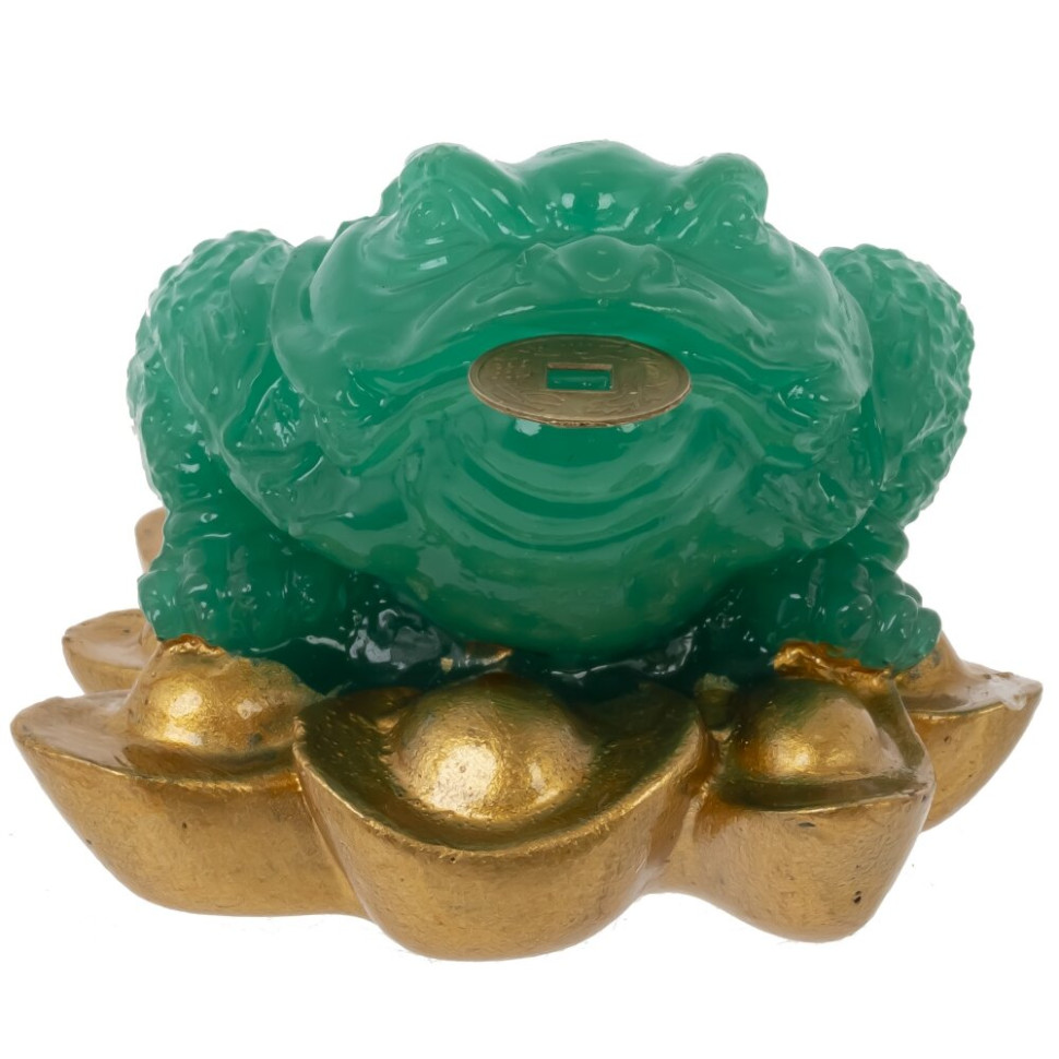 Фигурка декоративная "Лягушка денежная", L6,5 W6,5 H5 см