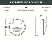 Подсветка для лестниц и ступеней Leti 2S4.000.000.LYG1L Fumagalli
