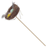 Изделие декоративное (вставка) "Гнездо пасхальное" (8*7*3) (блок 12 шт), L7 W7,5 H22 см, 2в.