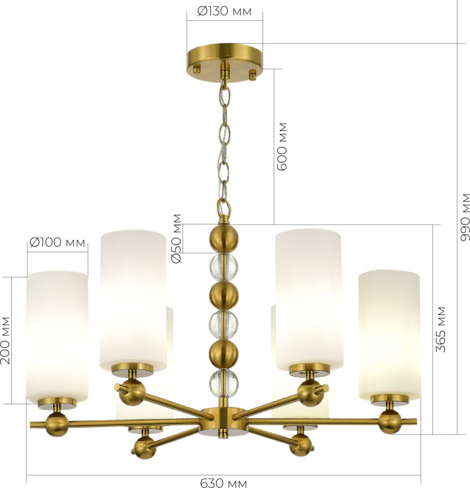 Подвесная люстра SL2003 SL2003.303.06 ST Luce