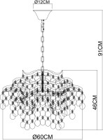 Подвесная люстра Pipirima A4065SP-9SG Arte Lamp
