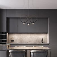 Подвесной светильник Layla 50257/3 LED черный Eurosvet