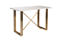 Стол-консоль белый/золото Стол-консоль белый/золото