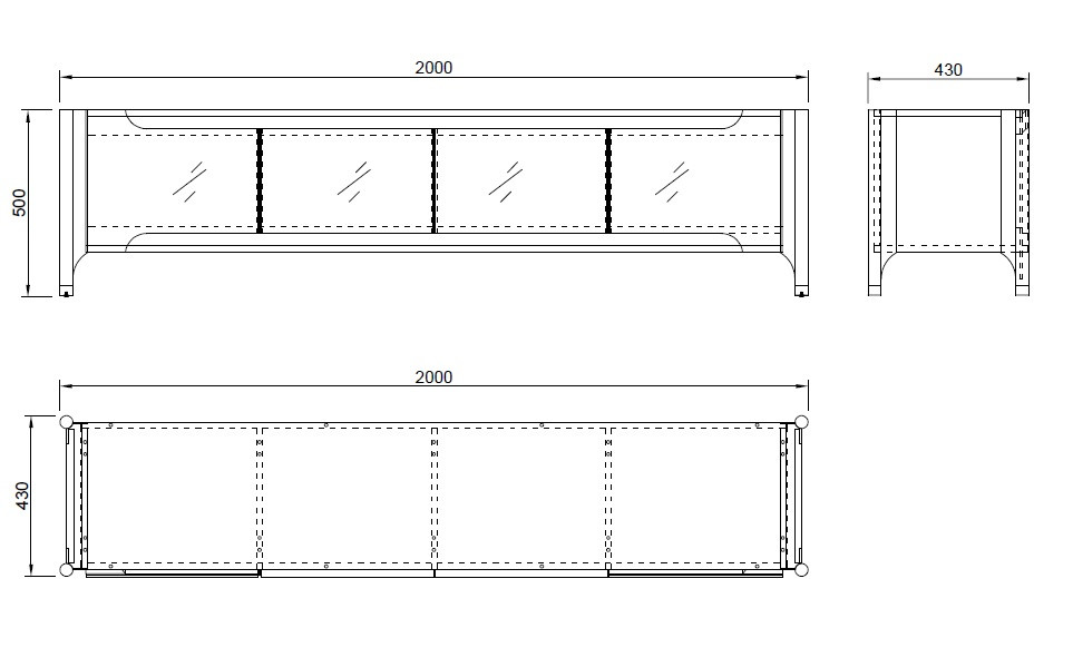 Тумба под телевизор Grimaldi светлая