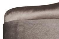 Кресло офисное серое велюровое/хром