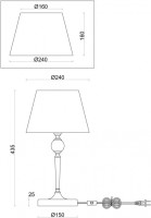Интерьерная настольная лампа Rosemary FR5190TL-01BS1 Freya