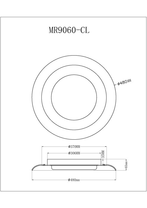 Потолочный светильник Naiad MR9060-CL MyFar