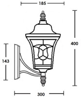 Настенный фонарь уличный VENECIA 2S 91801S/04 Bl Oasis Light Настенный фонарь уличный VENECIA 2S 91801S/04 Bl Oasis Light