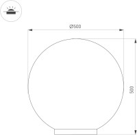Грунтовый светильник GLOBE 051030 Arlight Грунтовый светильник GLOBE 051030 Arlight