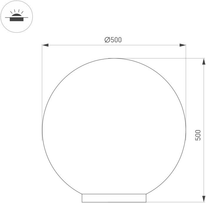Грунтовый светильник GLOBE 051030 Arlight