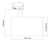 Трековый светильник Luna 707028 Deko-Light