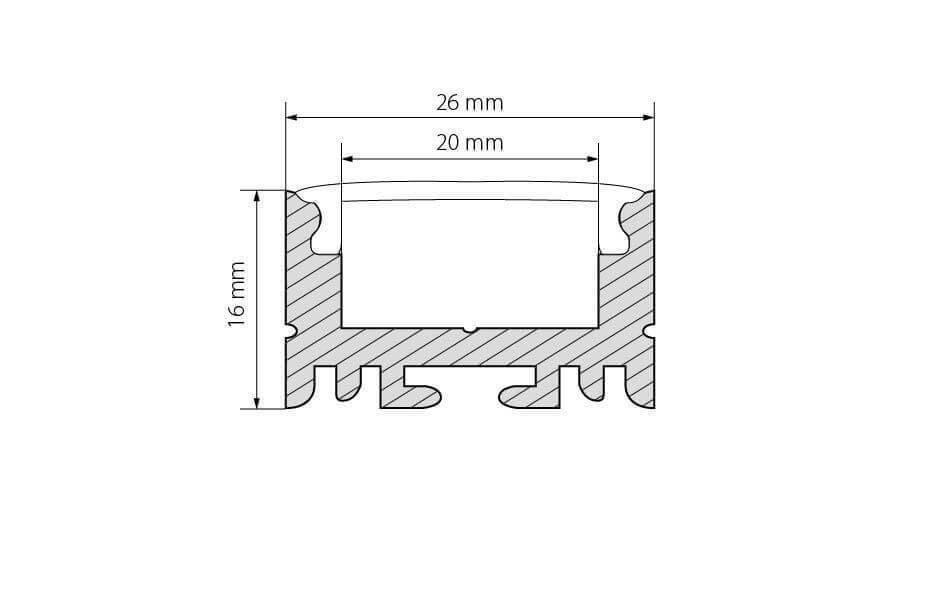 Профиль Arlight ARH-LINE-1726-2000 ANOD 018674