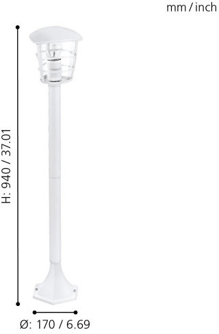 Наземный фонарь Aloria 93404 Eglo