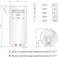 Водонагреватель Ariston ABS PRO R 50 V Slim