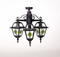 Потолочный светильник уличный FARO lead GLASS 91170A/3 lgG Bl Oasis Light