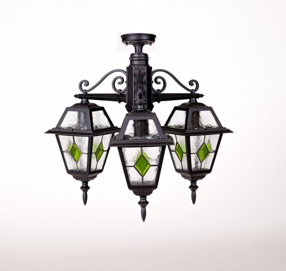 Потолочный светильник уличный FARO lead GLASS 91170A/3 lgG Bl Oasis Light