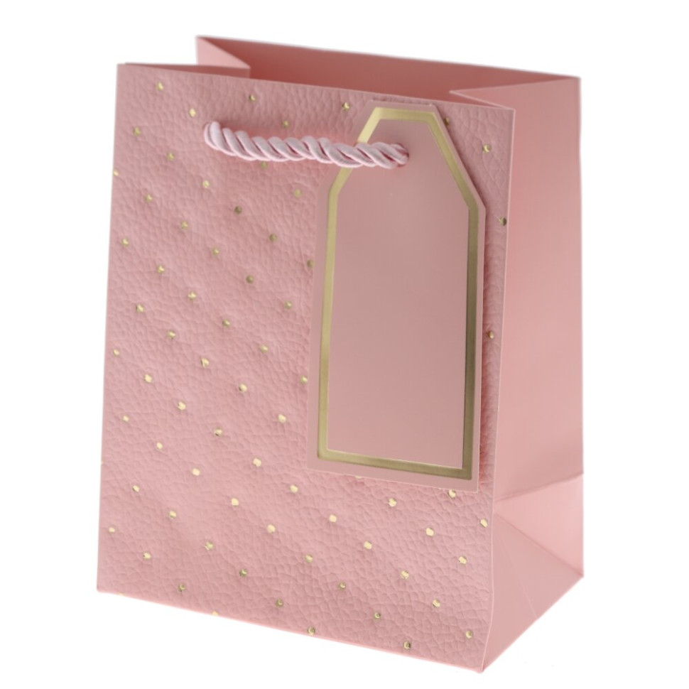 Пакет подарочный XS (бумага 210г/м2, блок 12шт), L12 W7 H15 см, 4в.