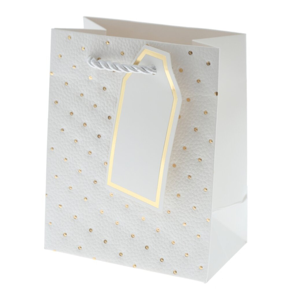 Пакет подарочный XS (бумага 210г/м2, блок 12шт), L12 W7 H15 см, 4в.