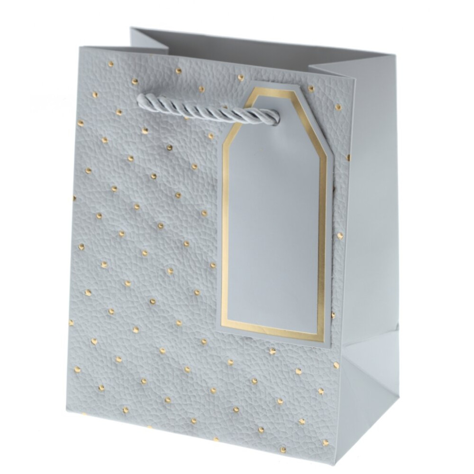 Пакет подарочный XS (бумага 210г/м2, блок 12шт), L12 W7 H15 см, 4в.