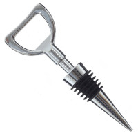 Набор: пробка для бутылки и декор для бокалов, L9 W3,5 H14 см