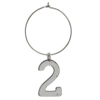 Набор: пробка для бутылки и декор для бокалов, L9 W3,5 H14 см