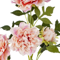 Цветок искусственный с каплями росы "Пион", L20 W14 H64 см