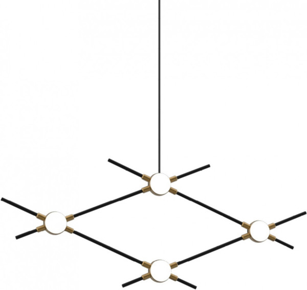 Подвесной светильник Molecular MD18001067-4A black/gold DeLight Collection