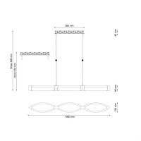 Подвесной светодиодный светильник Lucia Tucci Modena 172.3 LED