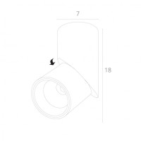 Точечный светильник Meisu A7717PL-1BK Arte Lamp
