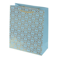 Пакет подарочный M (бумага 210г/м2, блок микс 12шт), L26 W12 H32 см, 4в.