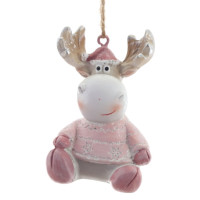 Фигурка декоративная подвесная "Олень",   L4 W4 H5 см, 2в.
