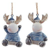 Фигурка декоративная подвесная "Олень",   L4 W4 H5 см, 2в.