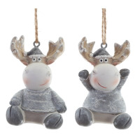Фигурка декоративная подвесная "Олень",   L4 W4 H5 см, 2в.
