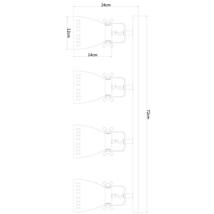 Спот Luned A2214PL-4AB Arte Lamp